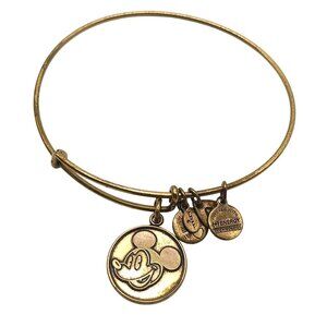 Alex & Ani Disney Mickey Mouse Gold-Tone Adjustable Bangle Bracelet